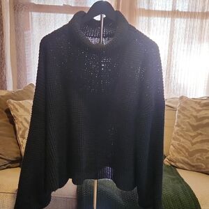 SHEIN Black Cowl Neck Sweater